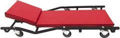 Whiteside - 660 Lb Capacity, 6 Wheel Creeper with Adjustable Headrest - Steel, 40" Long x 5-1/8" High x 17" Wide - Strong Tooling