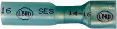 Made in USA - 1/4" Wide, Heat Shrink & Polyolefin Insulation, Female Tab Terminal - Crimp & Solder Connection, 16 to 14 AWG Compatible, RoHS Compliant - Strong Tooling