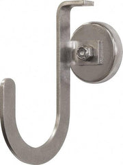 Mag-Mate - 42 Lb Capacity, 3-1/4" Projection, 304 Stainless Steel Magnetic J Hook - 5" OAL - Strong Tooling