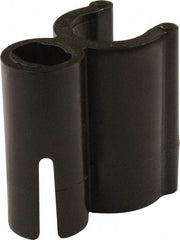 Mag-Mate - 3/8 Hose OD, Tube Support Clip Strip - Black, 1 Slot, 1-1/2" OAL, Use with 3/8" Hose - Strong Tooling