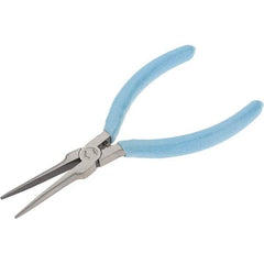 Xcelite - 5-1/2" Jaw Length x 15/32" Jaw Width, Long Needle Nose Comfort Grip Pliers - Smooth Jaw, Bi-Material Cushion Handle - Strong Tooling