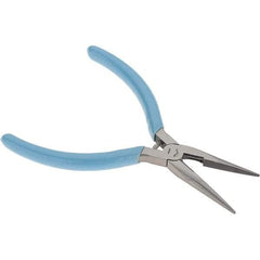 Xcelite - 1-11/16" Jaw Length x 17/32" Jaw Width, Long Nose Comfort Grip Pliers - Serrated Jaw, Bi-Material Cushion Handle - Strong Tooling