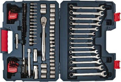 Crescent - 128 Piece 3/8" Drive Mechanic's Tool Set - Comes in Blow Molded Case - Strong Tooling