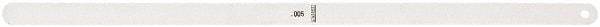 Starrett - Feeler Gages   Thickness (Decimal Inch): 0.0050    Leaf Length (Inch): 12 - Strong Tooling