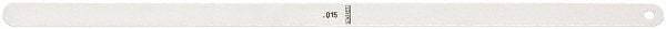 Starrett - Feeler Gages   Thickness (Decimal Inch): 0.0150    Leaf Length (Inch): 12 - Strong Tooling