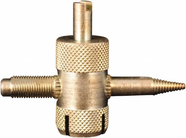 Milton - 4-Way Valve Tool - For Large Bore Tire Valves - Strong Tooling