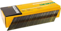 Stanley Bostitch - 15 Gauge 0.07" Shank Diam 2-1/2" Long Finishing Nails for Power Nailers - Steel, Bright Finish, Smooth Shank, Angled Stick Adhesive Collation, Round Head, Chisel Point - Strong Tooling