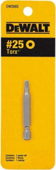 DeWALT - T25 Torx Bit - 1/4" Drive, 1" OAL - Strong Tooling