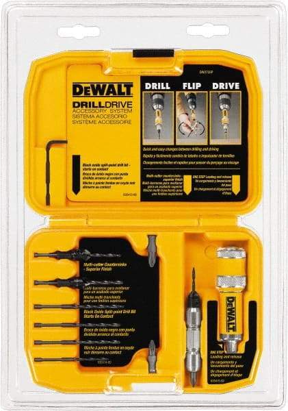 DeWALT - 12 Piece, Phillips Handle, Bit Set - Drilling/Screwdriving Utility Accessory Set Kit, 5/16" Hex Drive, Phillips Point - Strong Tooling