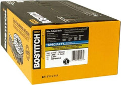 Stanley Bostitch - 13 Gauge 2-1/2" Long Siding Nails for Power Nailers - Steel, Galvanized Finish, Smooth Shank, Coil Wire Collation, Round Head, Blunt Diamond Point - Strong Tooling