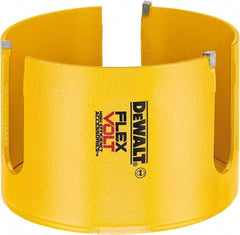 DeWALT - 4" Diam, 2" Cutting Depth, Hole Saw - Carbide-Tipped Saw, Toothed Edge - Strong Tooling