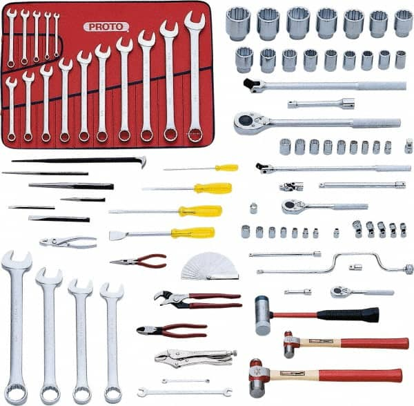 Proto - 92 Piece 3/8, 1/2 & 3/4" Drive Master Tool Set - Comes in Top Chest - Strong Tooling