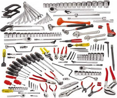 Proto - 164 Piece 1/4, 3/8, 1/2 & 3/4" Drive Master Tool Set - Comes in Roller Cabinet - Strong Tooling