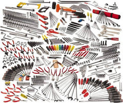 Proto - 558 Piece 1/4, 3/8 & 1/2" Drive Master Tool Set - Comes in Workstation - Strong Tooling