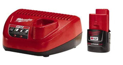 Milwaukee Tool - 12 Volt, 1 Battery Lithium-Ion Power Tool Charger - Battery Included - Strong Tooling