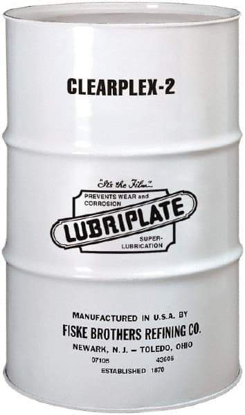 Lubriplate - 400 Lb Drum Aluminum Medium Speeds Grease - Translucent, Food Grade, 400°F Max Temp, NLGIG 2, - Strong Tooling