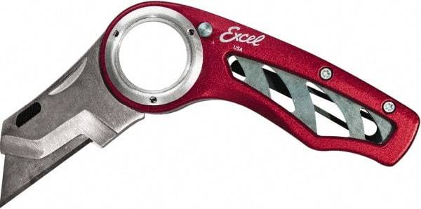 Excel - Fixed Utility Knife - Red Metal Handle - Strong Tooling