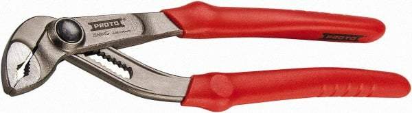 Proto - 9-27/32" OAL, 1-5/8" Max Capacity, 54mm Jaw Length, 12 Position Tongue & Groove Pliers - Slim Head - Strong Tooling