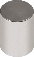 Mag-Mate - 1/4" Diam x 1/2" High Neodymium Rare Earth Magnet - 3.87 Lb Max Capacity, 180°F Max, Nickel Plated - Strong Tooling