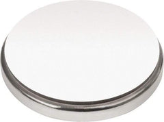 Mag-Mate - 1" Diam x 1/8" High Neodymium Rare Earth Magnet - 37.3 Lb Max Capacity, 180°F Max, Nickel Plated - Strong Tooling