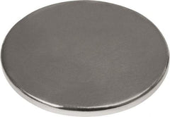 Mag-Mate - 1" Diam x 1/16" High Neodymium Rare Earth Magnet - 16.5 Lb Max Capacity, 180°F Max, Nickel Plated - Strong Tooling