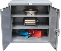 Strong Hold - 2 Shelf Locking Storage Cabinet - Steel, 36" Wide x 18" Deep x 30" High, Dark Gray - Strong Tooling