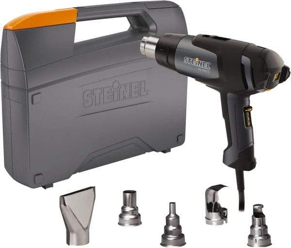 Steinel - 120 to 1,100°F Heat Setting, 4 to 13 CFM Air Flow, Heat Gun Kit - 120 Volts, 13.2 Amps, 1,500 Watts, 6' Cord Length - Strong Tooling