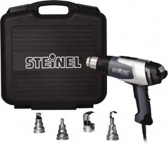 Steinel - 120 to 1,200°F Heat Setting, 4 to 13 CFM Air Flow, Heat Gun Kit - 120 Volts, 13.5 Amps, 1,600 Watts, 6' Cord Length - Strong Tooling