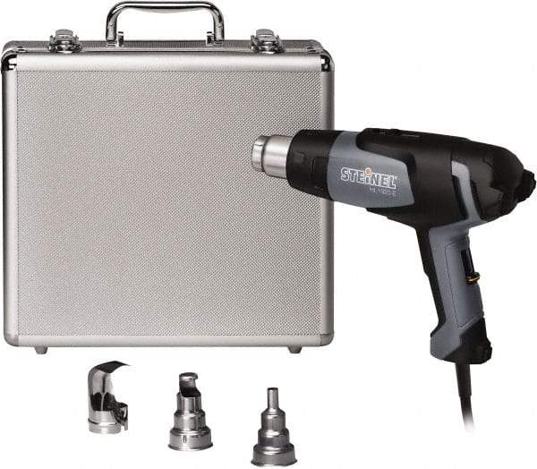 Steinel - 120 to 1,100°F Heat Setting, 1 to 13 CFM Air Flow, Heat Gun Kit - 120 Volts, 13.2 Amps, 1,600 Watts, 6' Cord Length - Strong Tooling