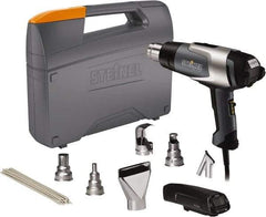 Steinel - 120 to 1,150°F Heat Setting, 4 to 13 CFM Air Flow, Heat Gun Kit - 120 Volts, 13.3 Amps, 1,600 Watts, 6' Cord Length - Strong Tooling