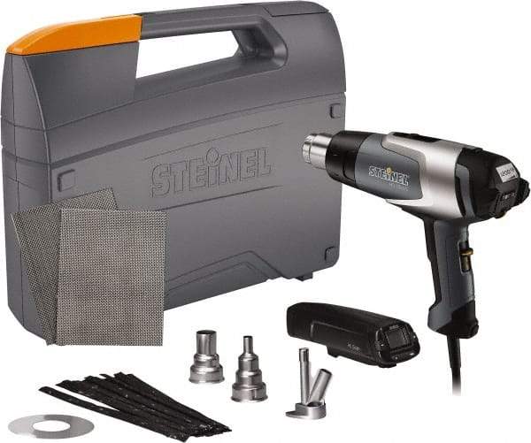 Steinel - 120 to 1,200°F Heat Setting, 4 to 13 CFM Air Flow, Heat Gun Kit - 120 Volts, 13.5 Amps, 1,600 Watts, 6' Cord Length - Strong Tooling