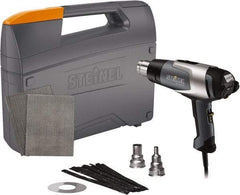 Steinel - 120 to 1,200°F Heat Setting, 4 to 13 CFM Air Flow, Heat Gun Kit - 120 Volts, 13.5 Amps, 1,600 Watts, 6' Cord Length - Strong Tooling