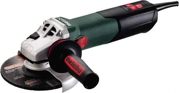 Metabo - 6" Wheel Diam, 2,000 to 7,600 RPM, Corded Angle & Disc Grinder - 5/8-11 Spindle, 13.5 Amps - Strong Tooling