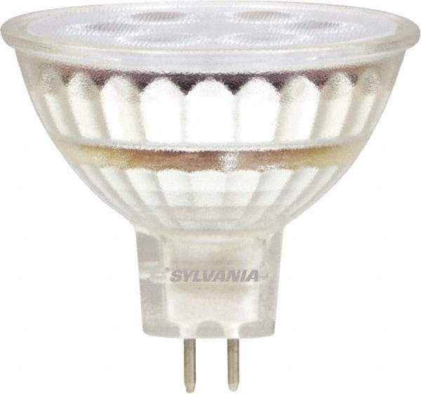 SYLVANIA - 5 Watt LED Flood/Spot 2 Pin Lamp - 3,000°K Color Temp, 350 Lumens, Dimmable, Shatter Resistant, MR16, 25,000 hr Avg Life - Strong Tooling