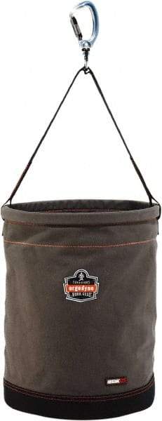 Ergodyne - 1 Pocket Gray Canvas Tool Bucket - 16" Wide x 16" Deep x 20" High - Strong Tooling