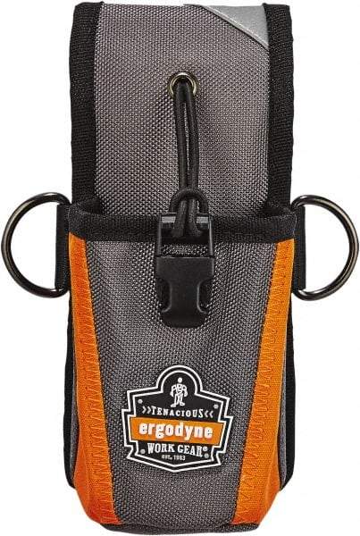 Ergodyne - Radio Holster with 1 Pocket - Ballistic Polyester, Gray - Strong Tooling