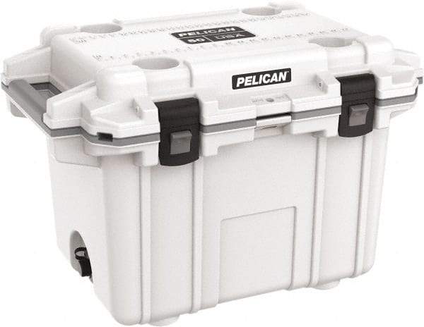 Pelican Products, Inc. - 50 Qt Cooler - Polypropylene, White/Gray - Strong Tooling