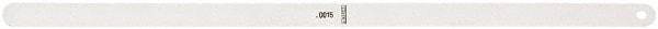 Starrett - Feeler Gages   Thickness (Decimal Inch): 0.0015    Leaf Length (Inch): 12 - Strong Tooling