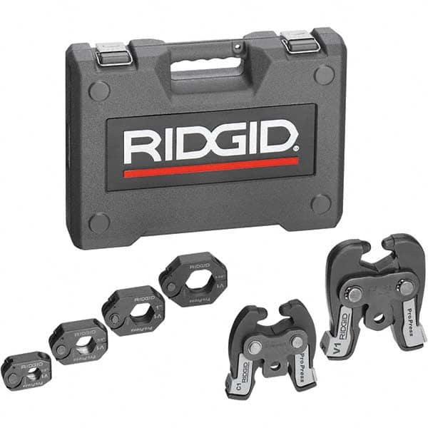 Presser Replacement Jaws; Jaw Size Range: 1″ to 2″; For Use With: RIDGID Standard Press Tools (CT-400, 320-E, RP 330-B, RP 330-C, or RP 340); Maximum Pipe Capacity (Inch): 0; Minimum Pipe Capacity: 0; Cuts Material Type: Copper, Stainless Steel; Type: Pre