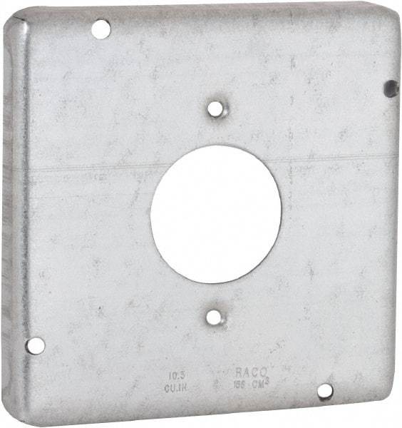 Hubbell-Raco - Electrical Outlet Box Steel Cover - Includes Mounting Hardware - Strong Tooling