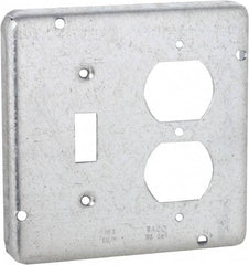 Hubbell-Raco - Electrical Outlet Box Steel Cover - Includes Mounting Hardware - Strong Tooling