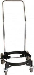 Guardair - 130 Lb Load Capacity, 30 Gal Drum Dolly - 22.13" Wide x 35-22/25" High, 4 Steel Wheels - Strong Tooling