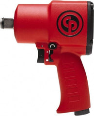 Chicago Pneumatic - 3/4" Drive, 4,850 RPM, 1,050 Ft/Lb Torque Impact Wrench - Pistol Grip Handle, 960 IPM, 34.75 CFM, 90 psi, 3/8" NPT Inlet - Strong Tooling