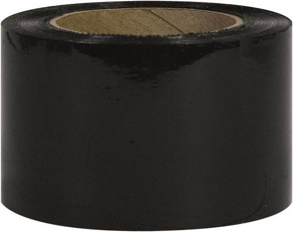 Made in USA - 3" x 1,000' 80 Gauge Black Bunding Stretch Film - Strong Tooling