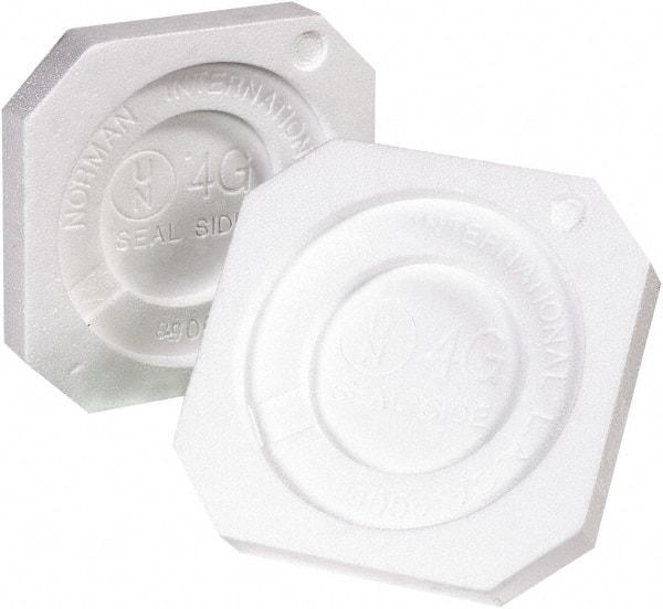 Made in USA - 8-1/2" Long x 8-1/2" Wide x 1-1/8" High x 1-1/4" Thick Polystyrene Foam - White, Case - Strong Tooling