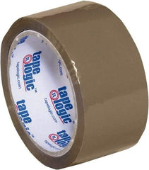 Tape Logic - 2" x 55 Yd Tan Acrylic Adhesive Packaging Tape - Polypropylene Film Backing, 1.8 mil Thick, 18 Lb Tensile Strength - Strong Tooling