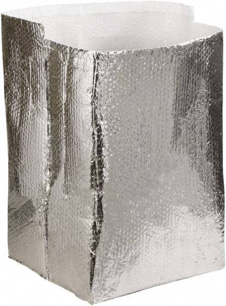 Made in USA - 18" Long x 18" Wide x 18" High x 3/16" Thick Box Liner - Silver, Case - Strong Tooling