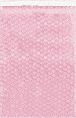 Value Collection - 8-1/2" Long x 6" Wide, Adhesive Flap Antistatic Bubble Pouch - Pink, Standard Grade - Strong Tooling