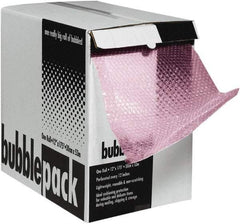 Made in USA - 2,100" Long x 24" Wide, Antistatic Bubble Roll - Pink, Standard Grade - Strong Tooling