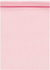 Value Collection - 10" Long x 8" Wide, 2 mil Thick, Self Seal Antistatic Poly Bag - Pink, Standard Grade - Strong Tooling